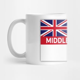 England On Tour Middlesbrough Football Fan Flag Design Mug